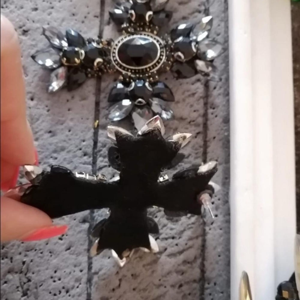 Elegant Black and Gold Women's Accessory Set  handmade - Picture 3 of 6